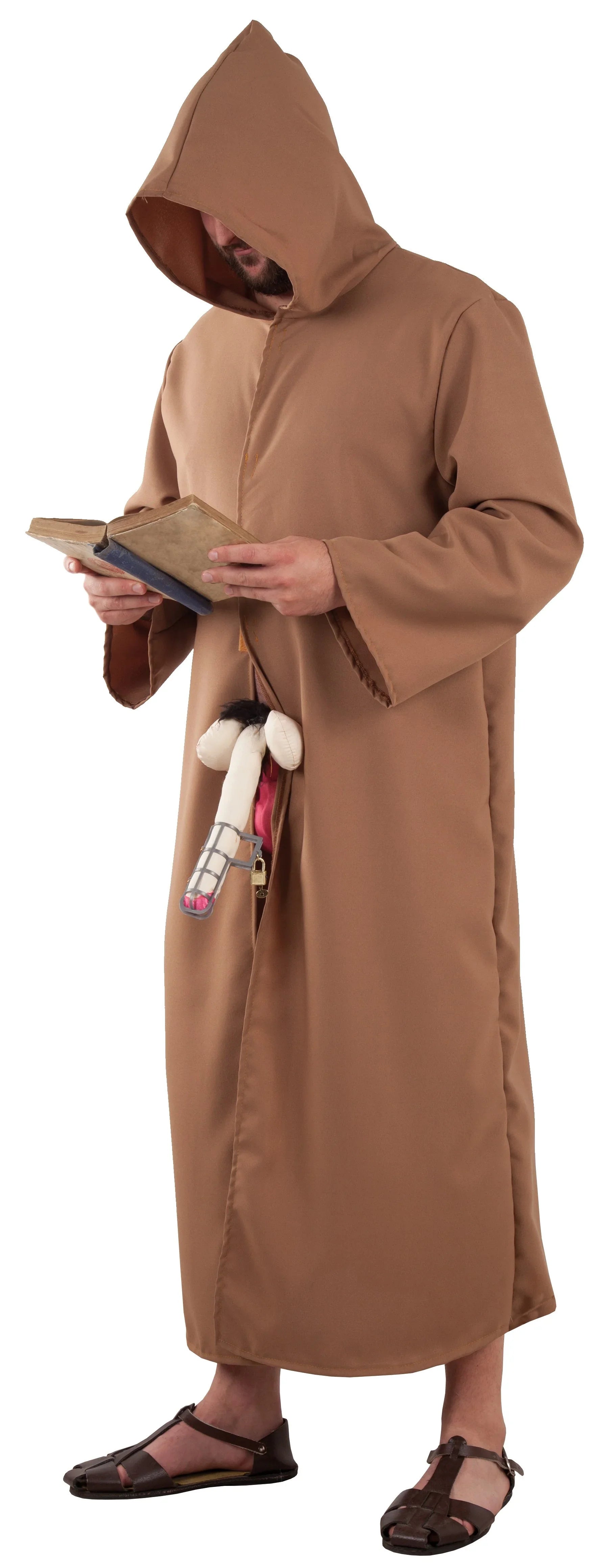Disfraz de Monje con Cepo de Castidad para Hombre Disfraces Originales Fycar