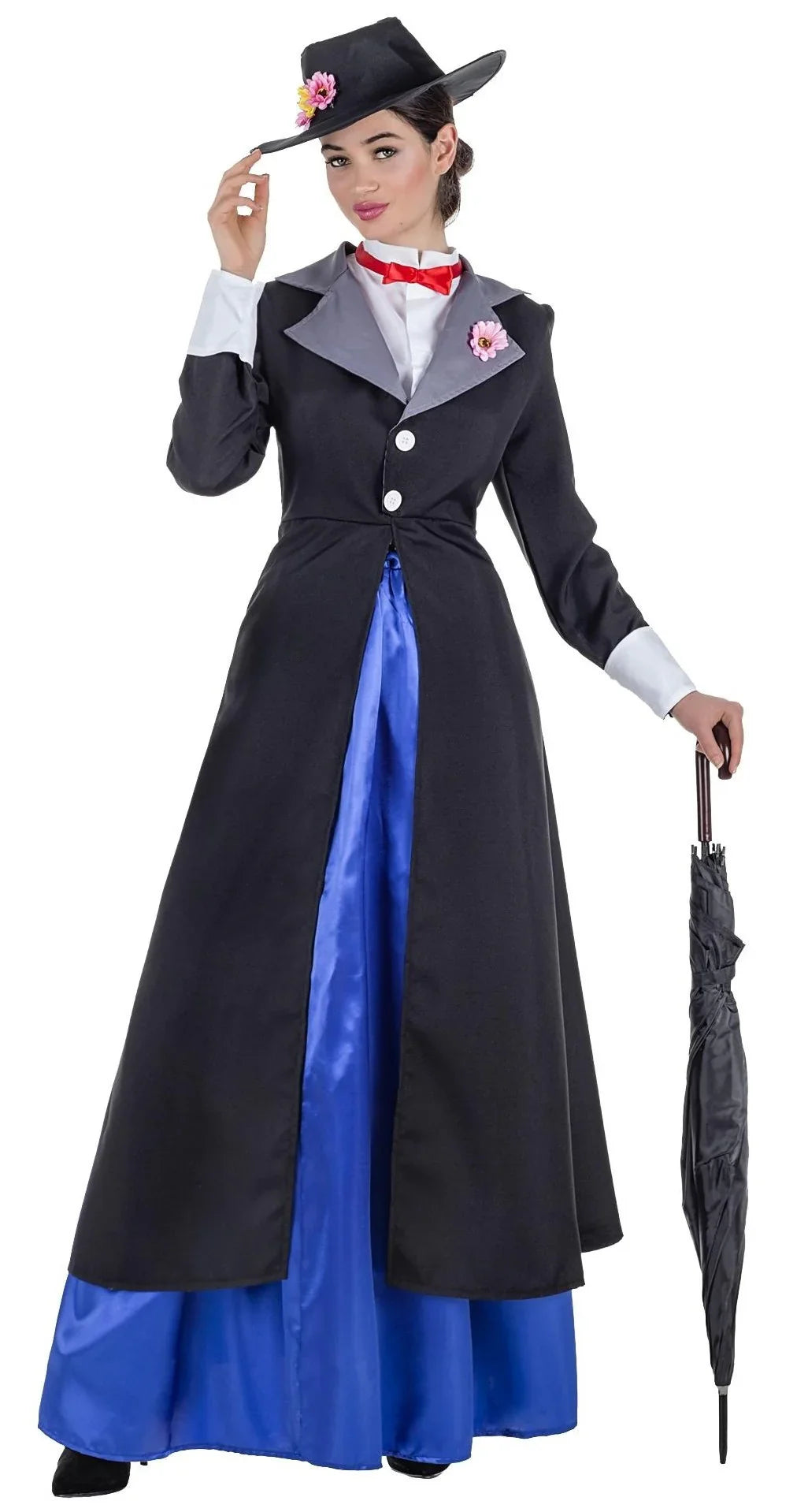 Disfraz de Mary Poppins con Chaqueta para Mujer Mary Poppins Kimokawaii
