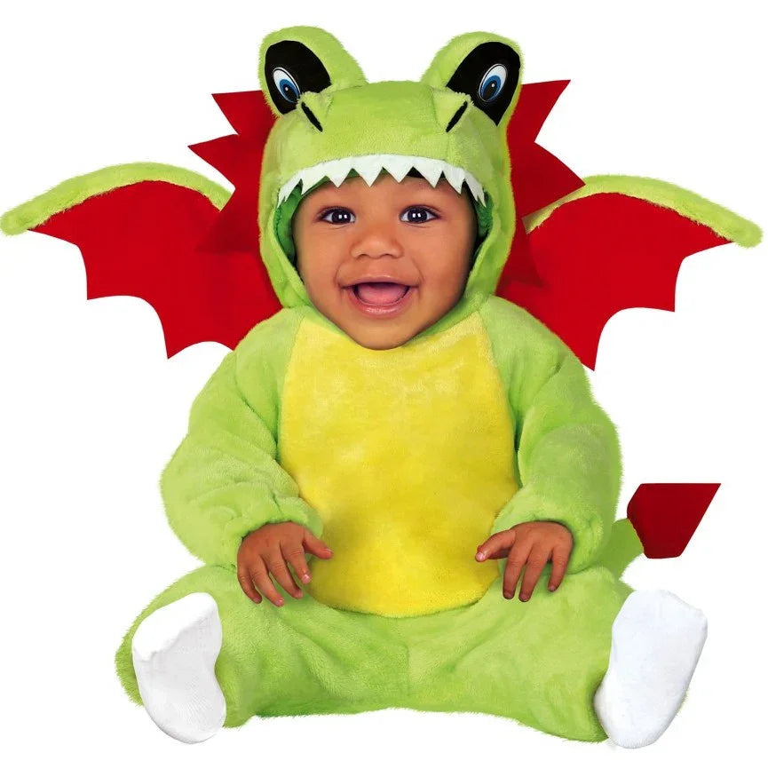 Disfraz de Dragón de Peluche con Alas para Bebé Dragón y Dinosaurio Guirca
