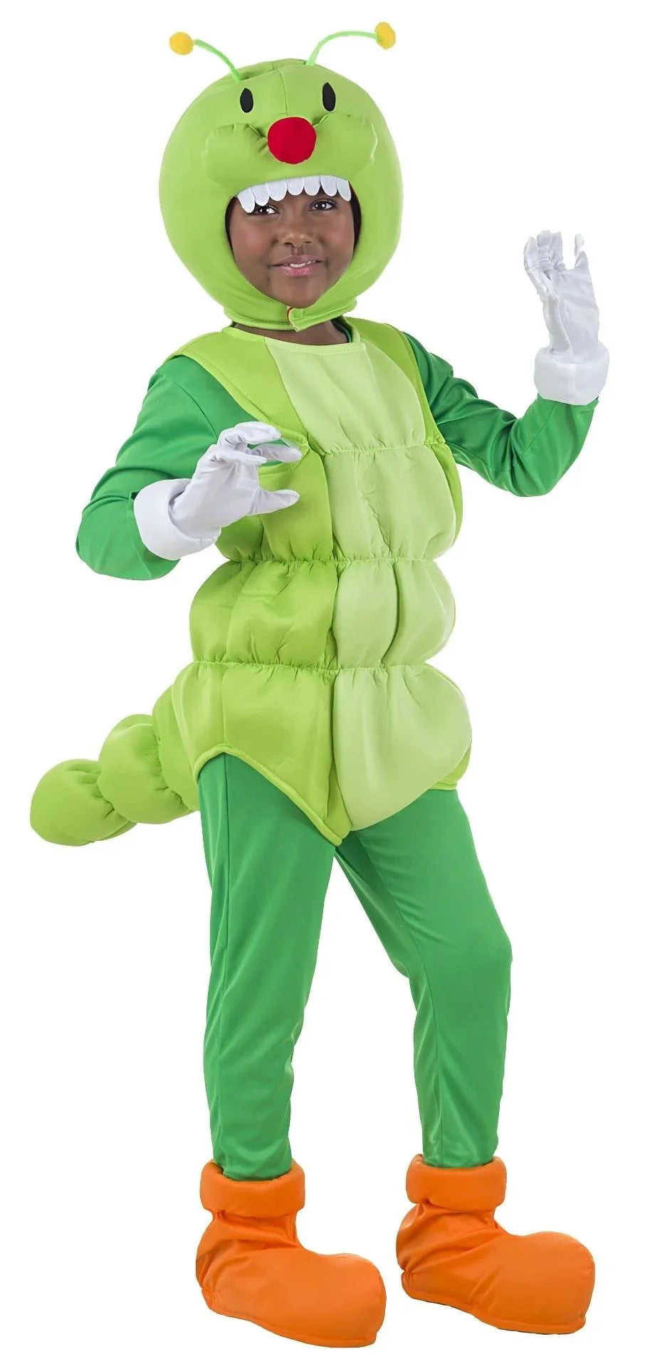 Disfraz de Gusano Verde Infantil Gusanos Kimokawaii