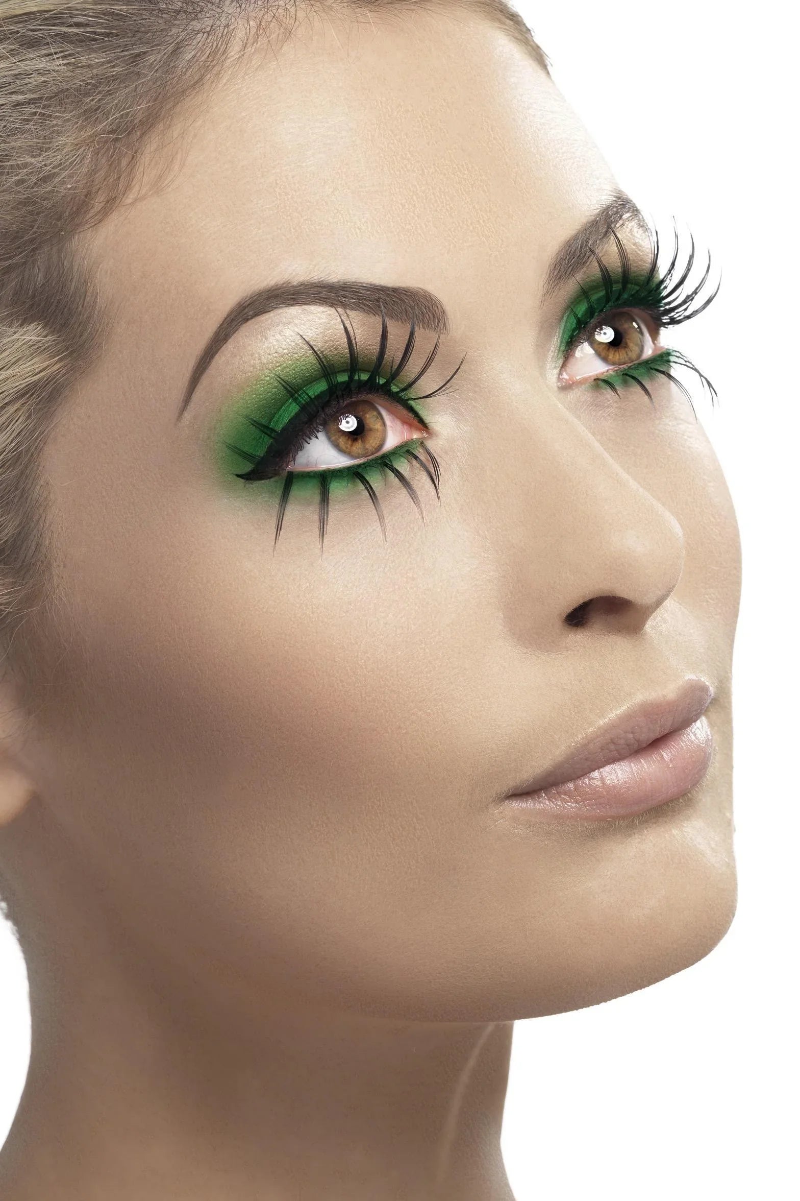 Pestañas Dobles Negras Largas Pestañas Smiffys