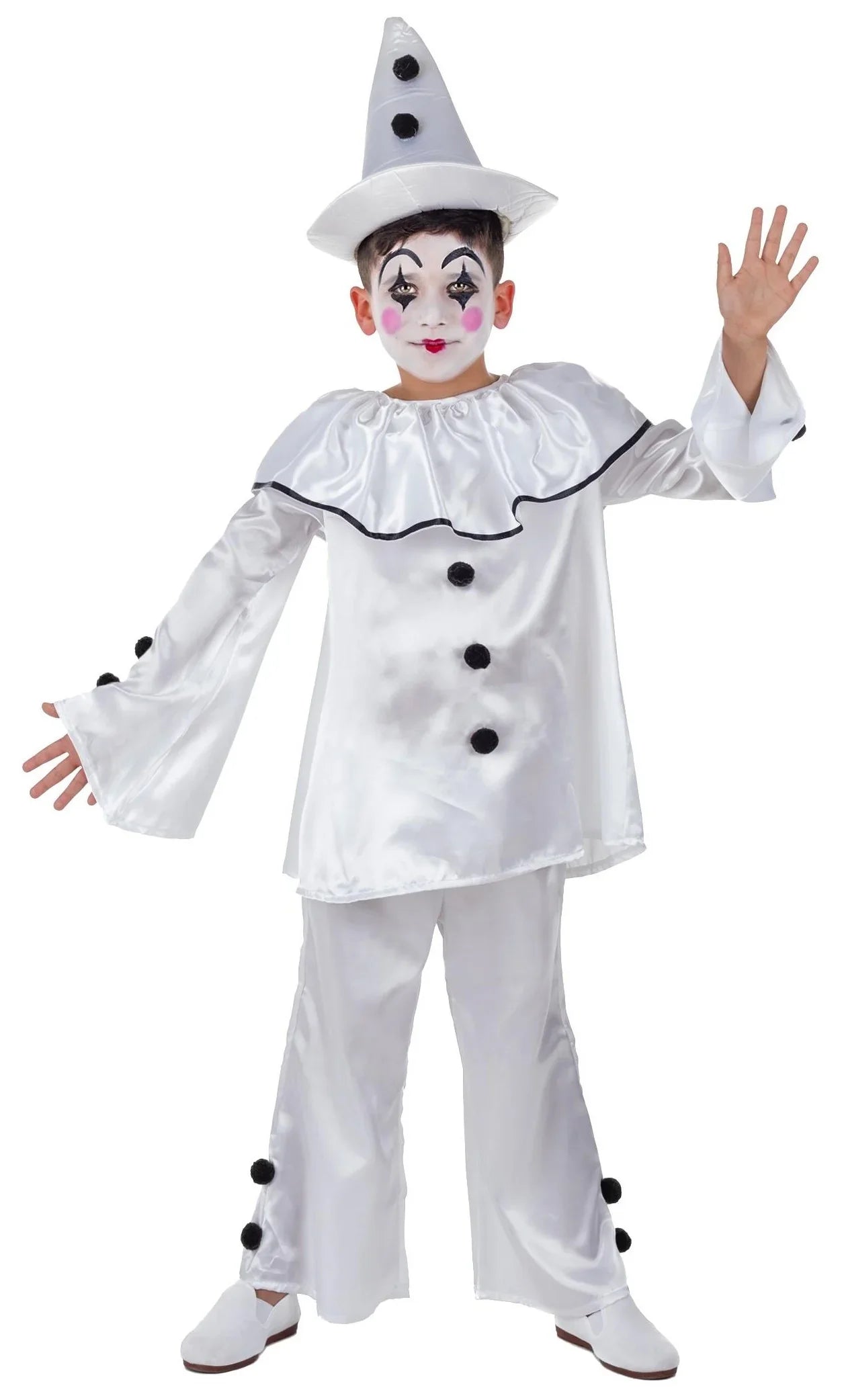 Disfraz de Payaso Pierrot Infantil Payasos Infantiles Kimokawaii