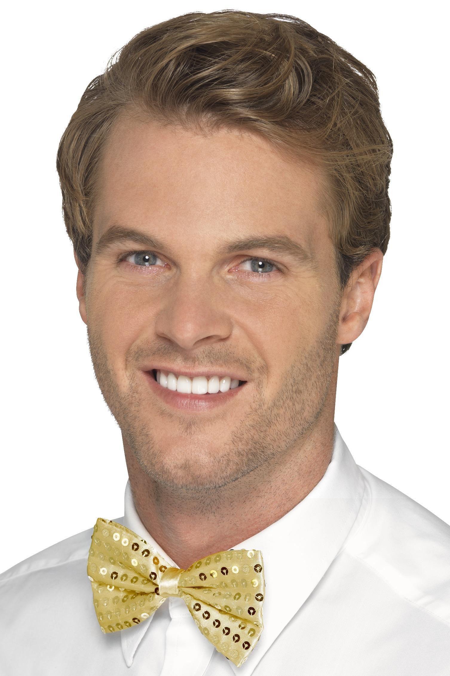 Pajarita Dorada con Lentejuelas COMPLEMENTOS Smiffys