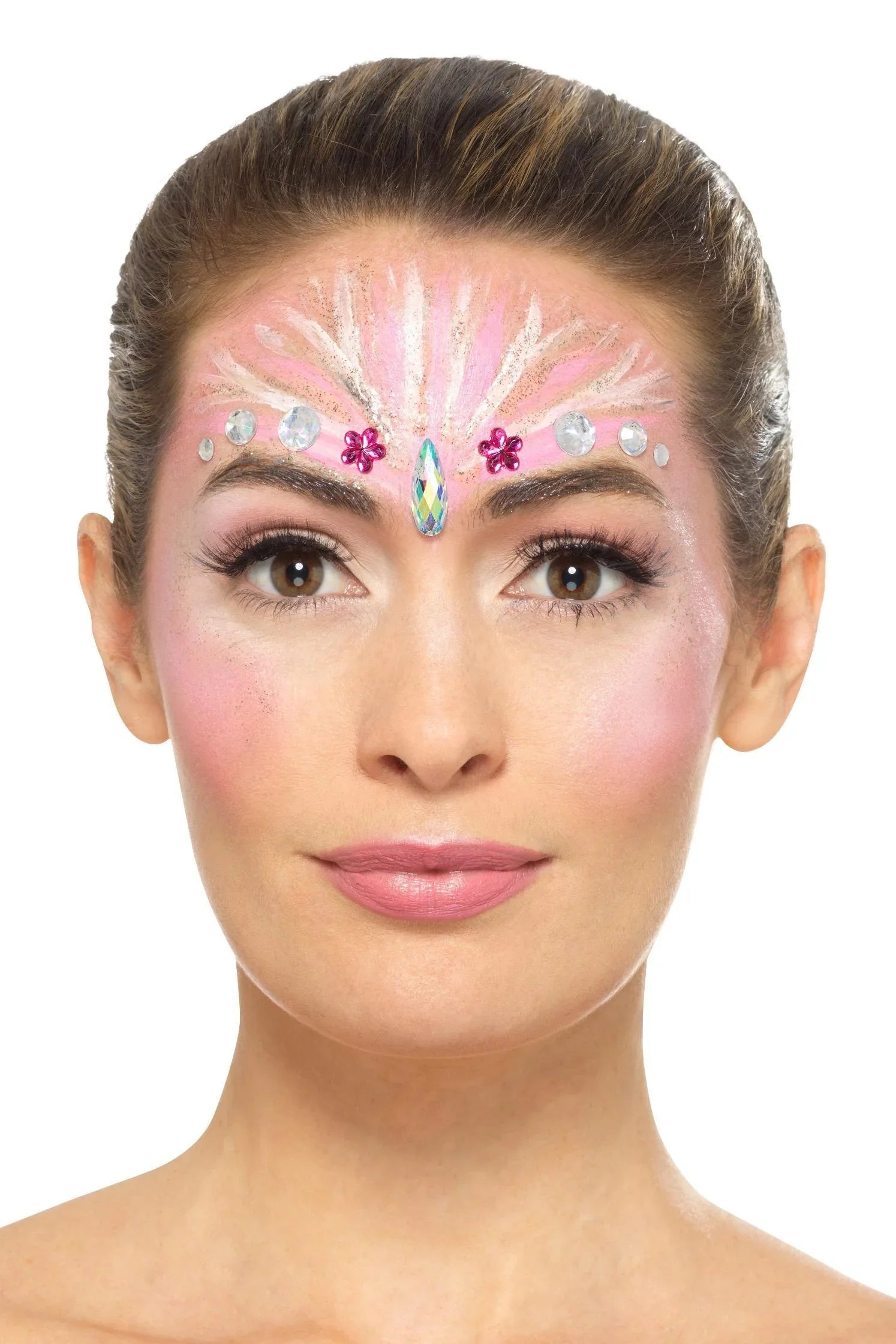 Maquillaje de Unicornio con Gemas y Purpurina Kits de Maquillaje Smiffys
