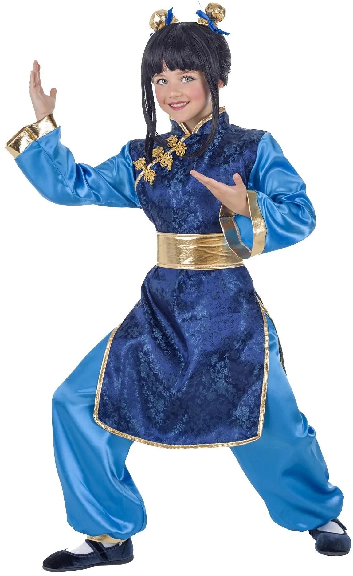 Disfraz de Guerrera China para Niña Chinos Kimokawaii