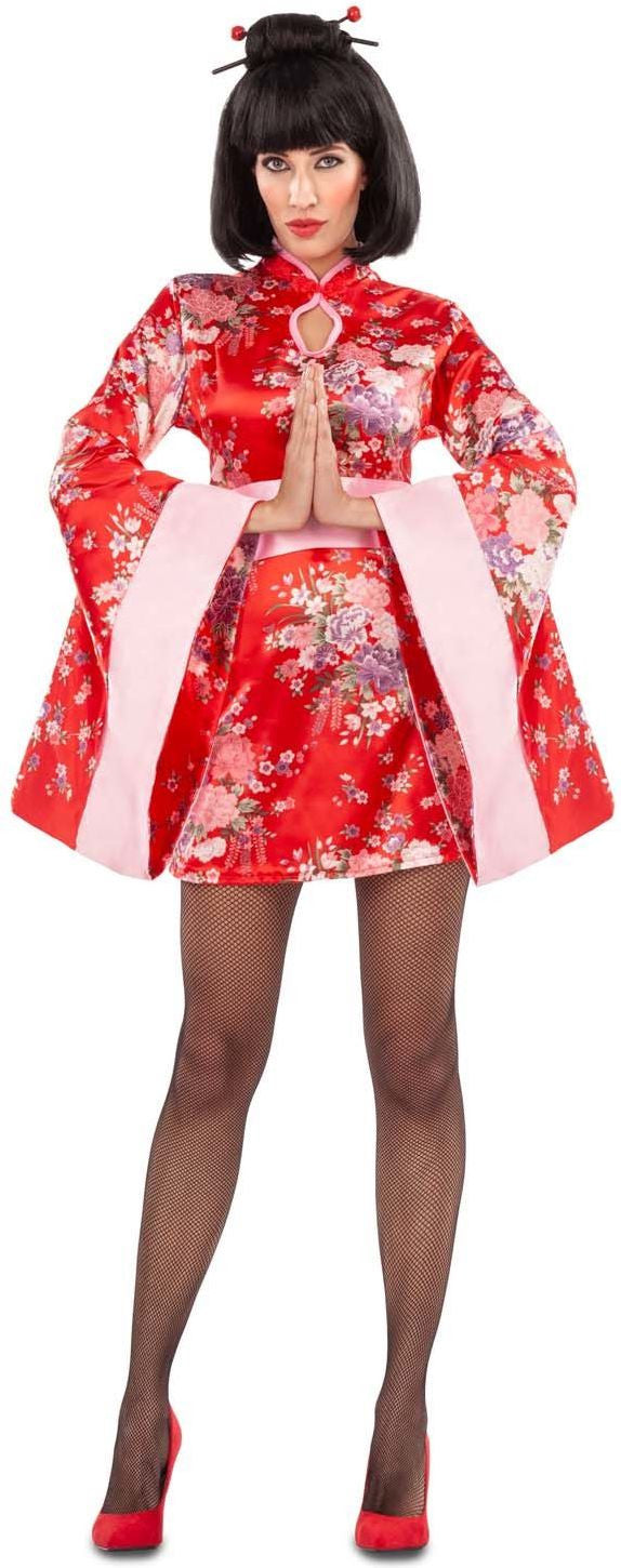 Disfraz de Geisha Sexy Rojo para Mujer Geishas Viving