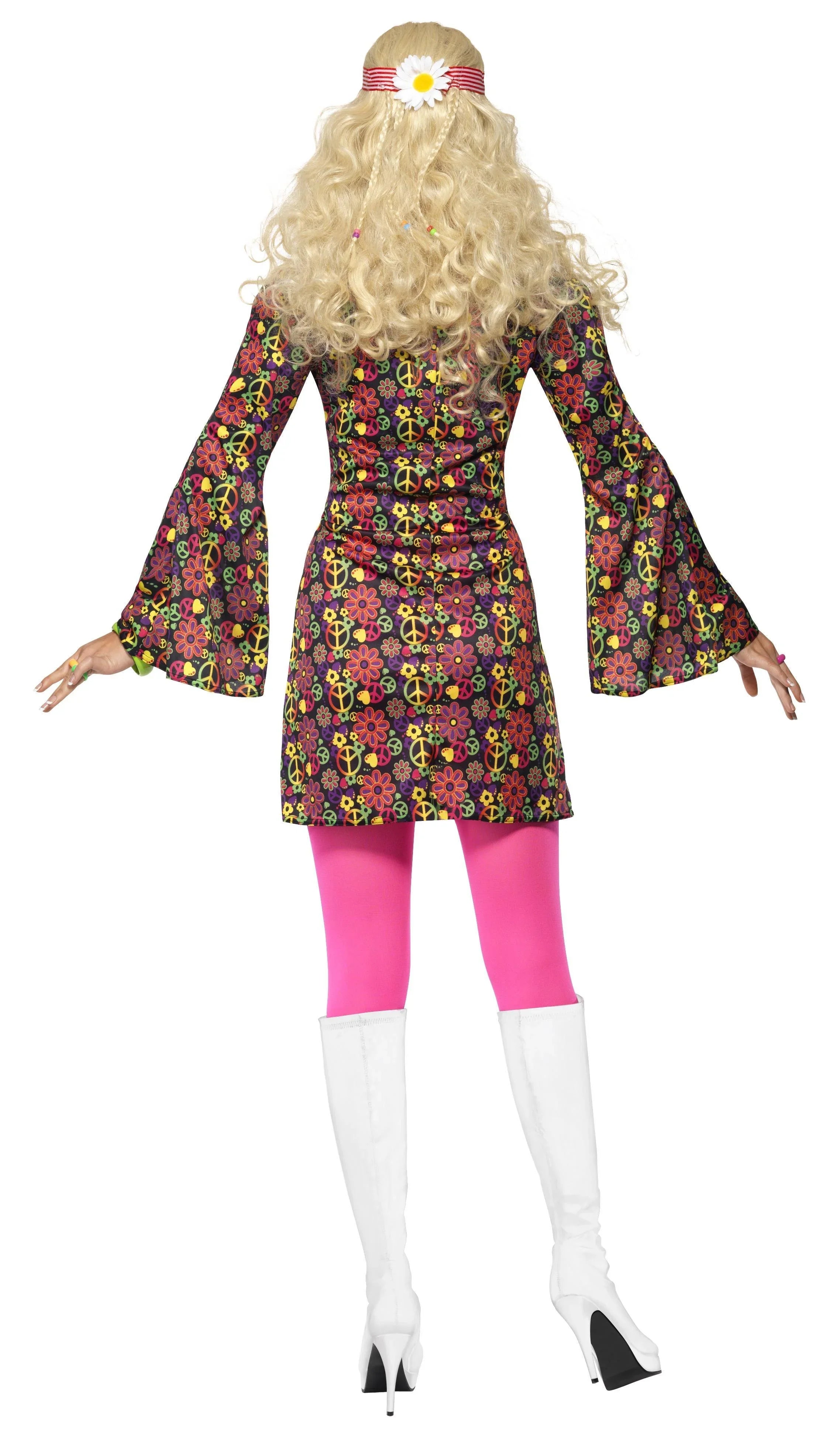 Disfraz de Hippie con Mangas de Campana para Mujer Hippies Smiffys