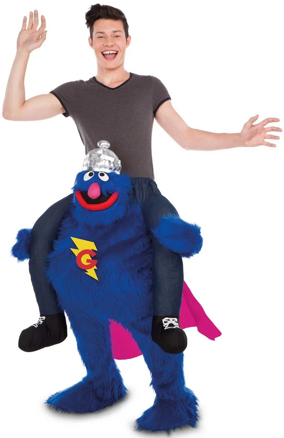 Disfraz de Super Coco Barrio Sésamo a Hombros para Adulto Barrio Sésamo Viving