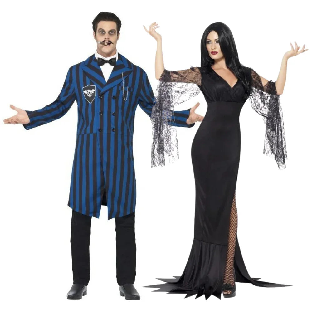 Disfraces en Pareja de Gomez y Morticia Addams Familia Addams Disfraces Simon
