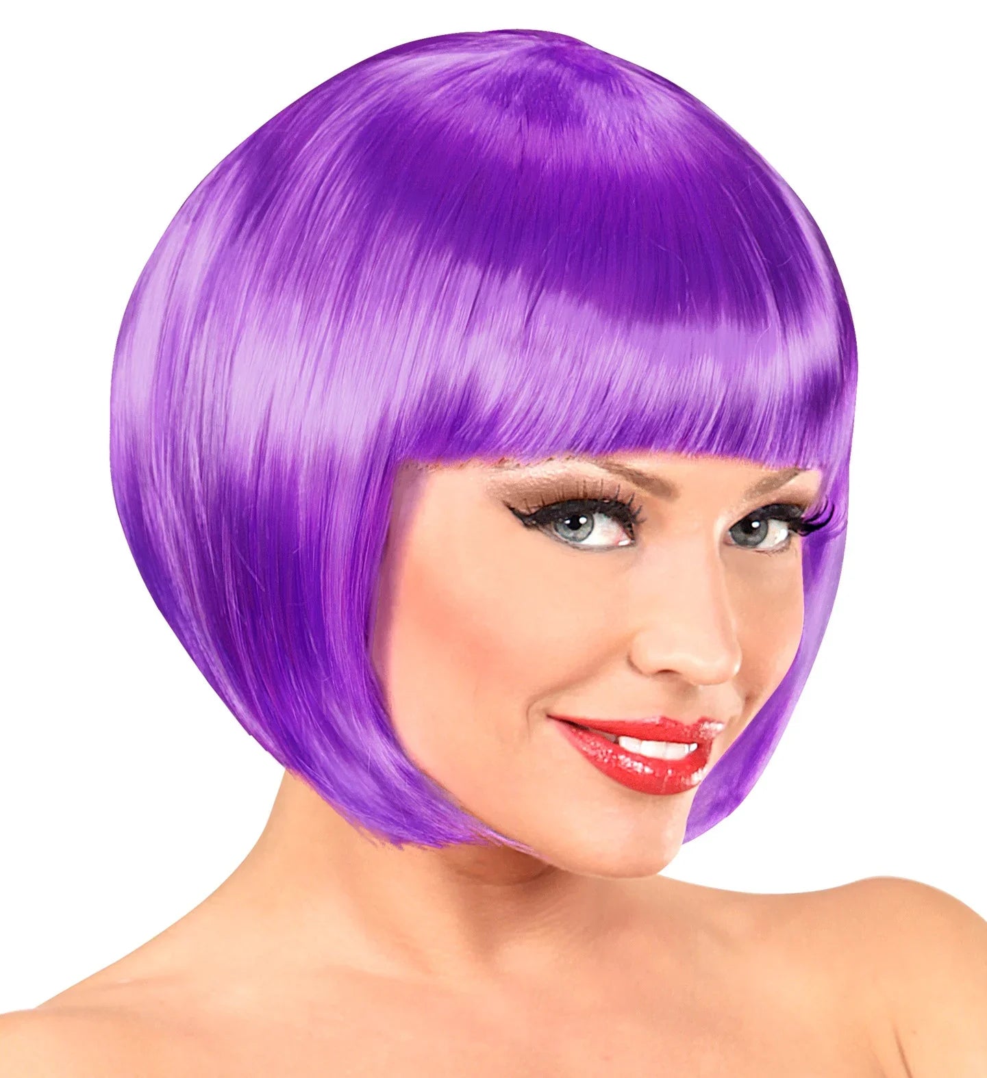 Peluca Media Melena Morada COMPLEMENTOS Widmann