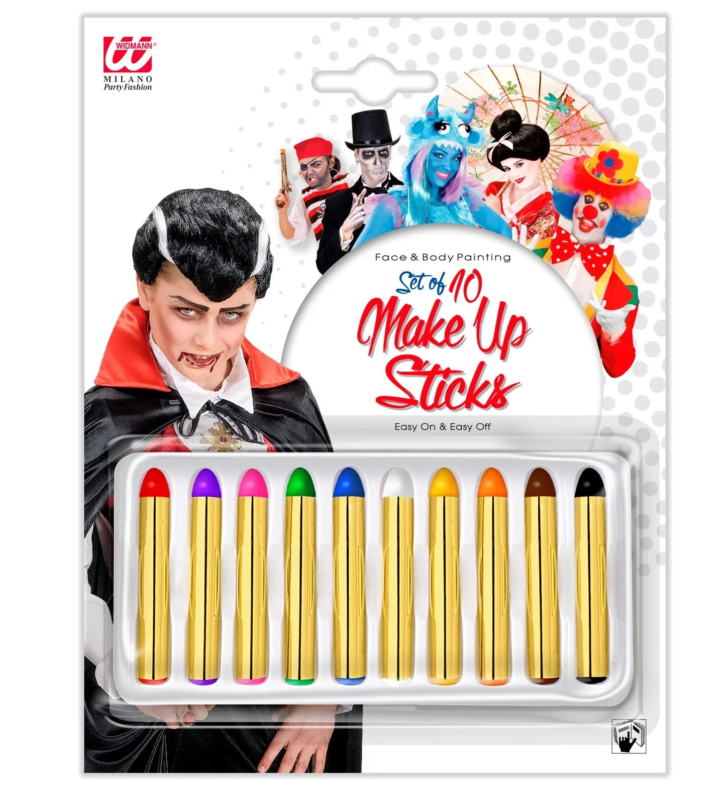 Diez Pinturas de Colores COMPLEMENTOS Widmann