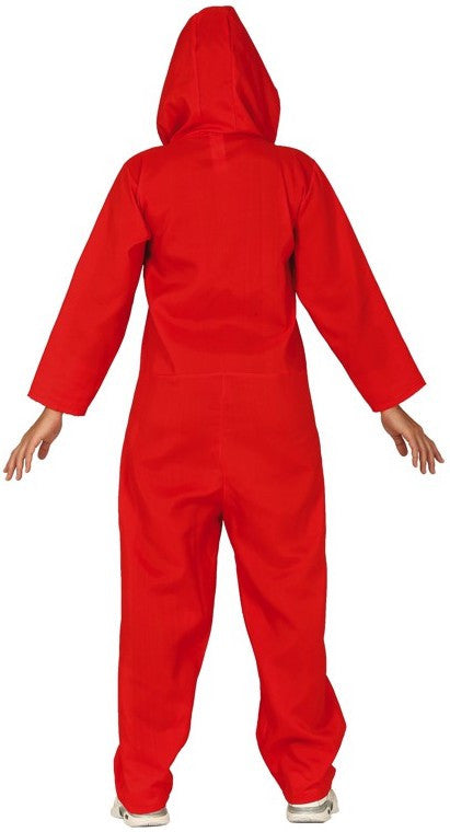 Disfraz de Mono Rojo con Capucha para Mujer Cine y TV Guirca