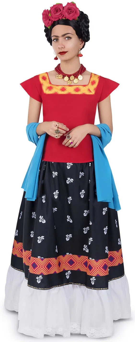 Disfraz de Frida Kahlo para Adulto Frida Kahlo Viving