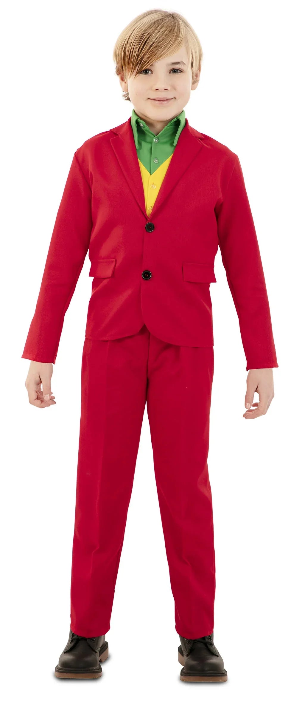 Disfraz de Joker Rojo Elegante para Niño Joker EuroCarnavales