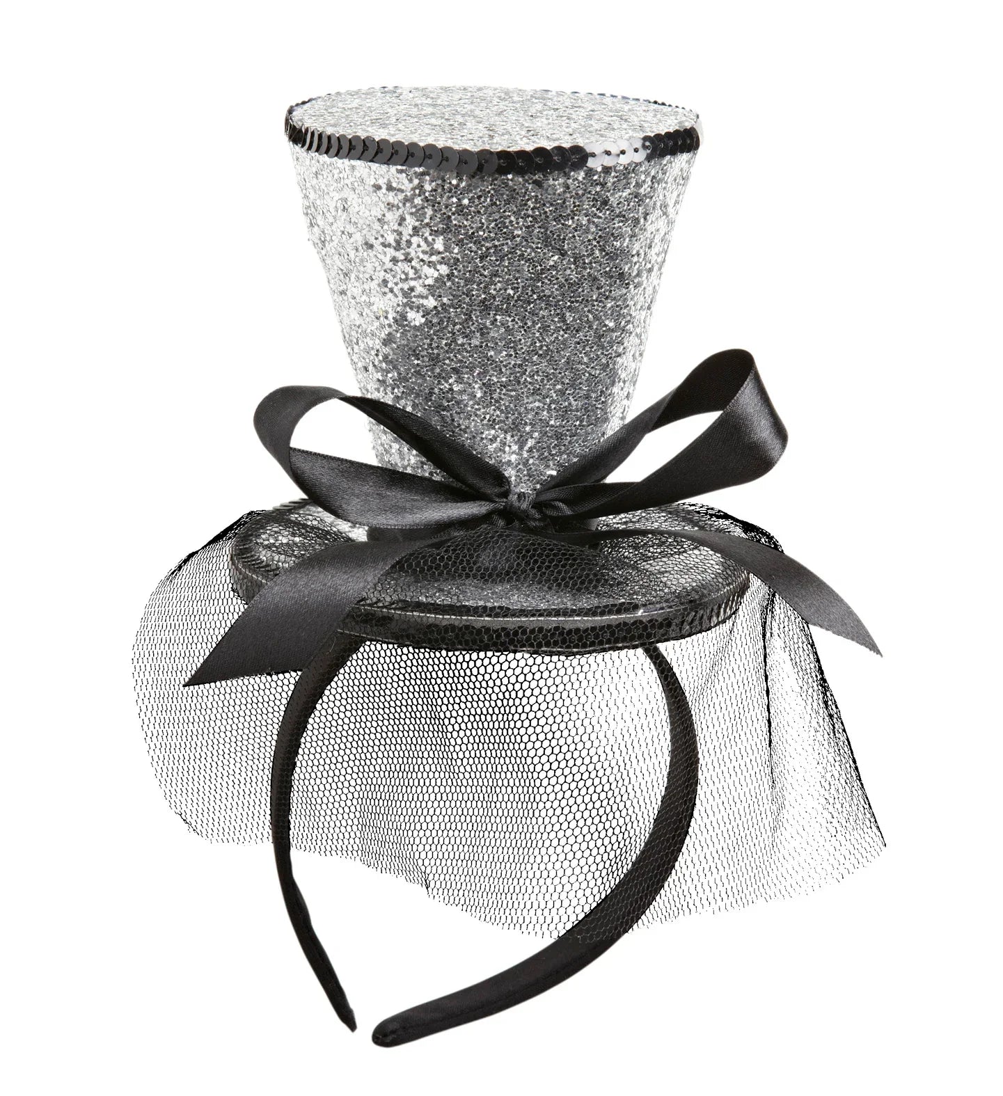 Diadema con Mini Chistera Plata Sombreros y Gorros Widmann