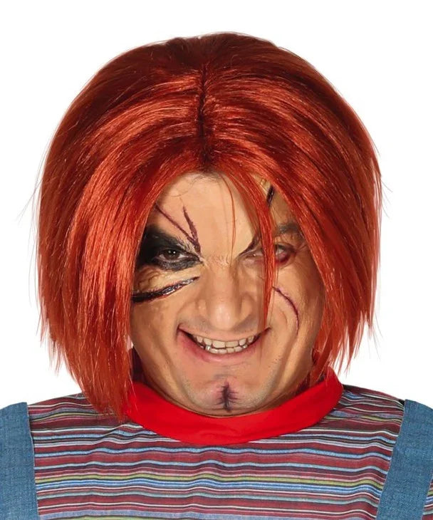 Peluca Naranja de Chucky para Adulto Chucky - El Muñeco Diabólico Guirca