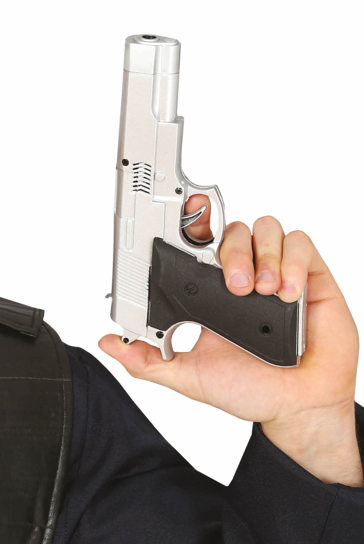 Pistola de Policía Plateada Pistolas, Rifles y Metralletas Guirca