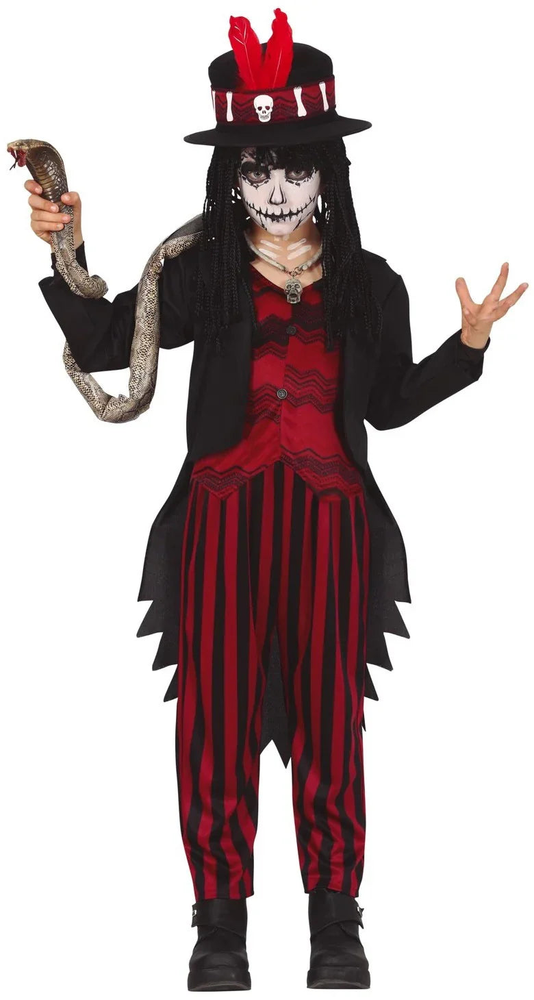 Disfraz de Chamán Voodoo para Niño Hechiceros y Muñecas Vudú Guirca