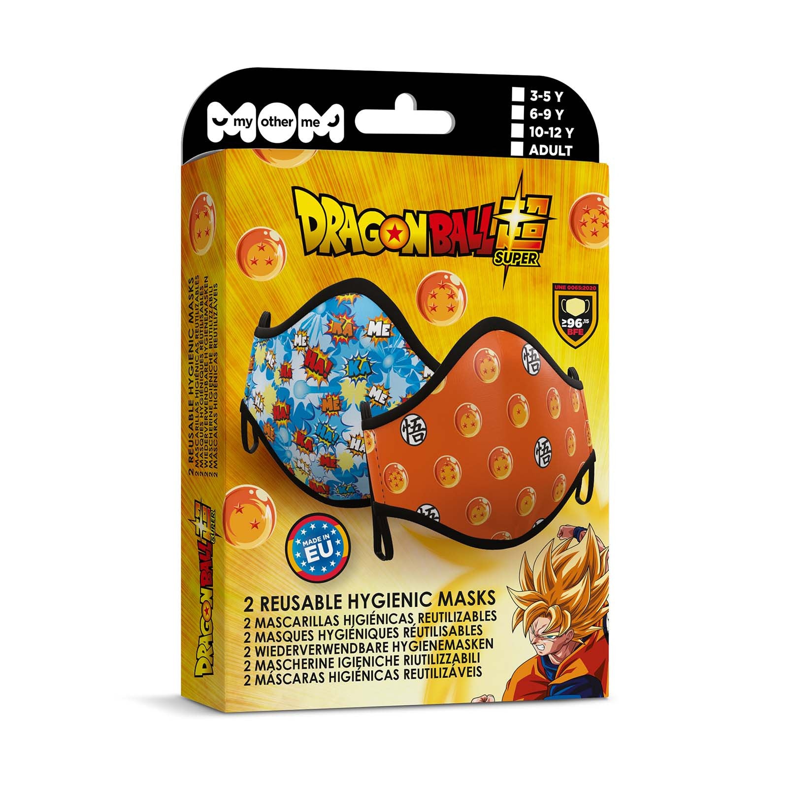 Mascarilla de Dragon Ball Estampada para Adulto Dragon Ball Viving