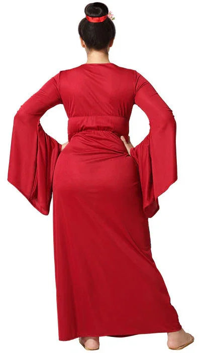 Disfraz de Geisha Granate y Azul para Mujer Geishas Atosa