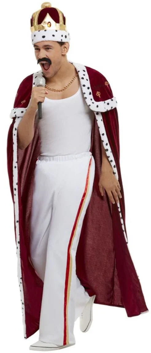 Disfraz de Freddie Mercury con Capa para Adulto Freddie Mercury Smiffys
