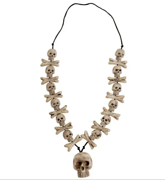 Collar de calaveras Accesorios Halloween Widmann
