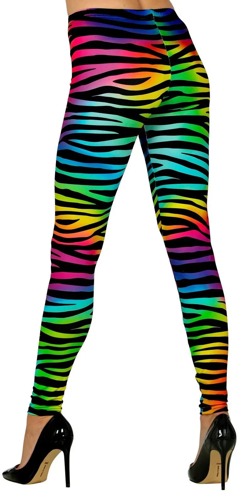 Leggings de Tigre de Colores Neón Leggings Widmann