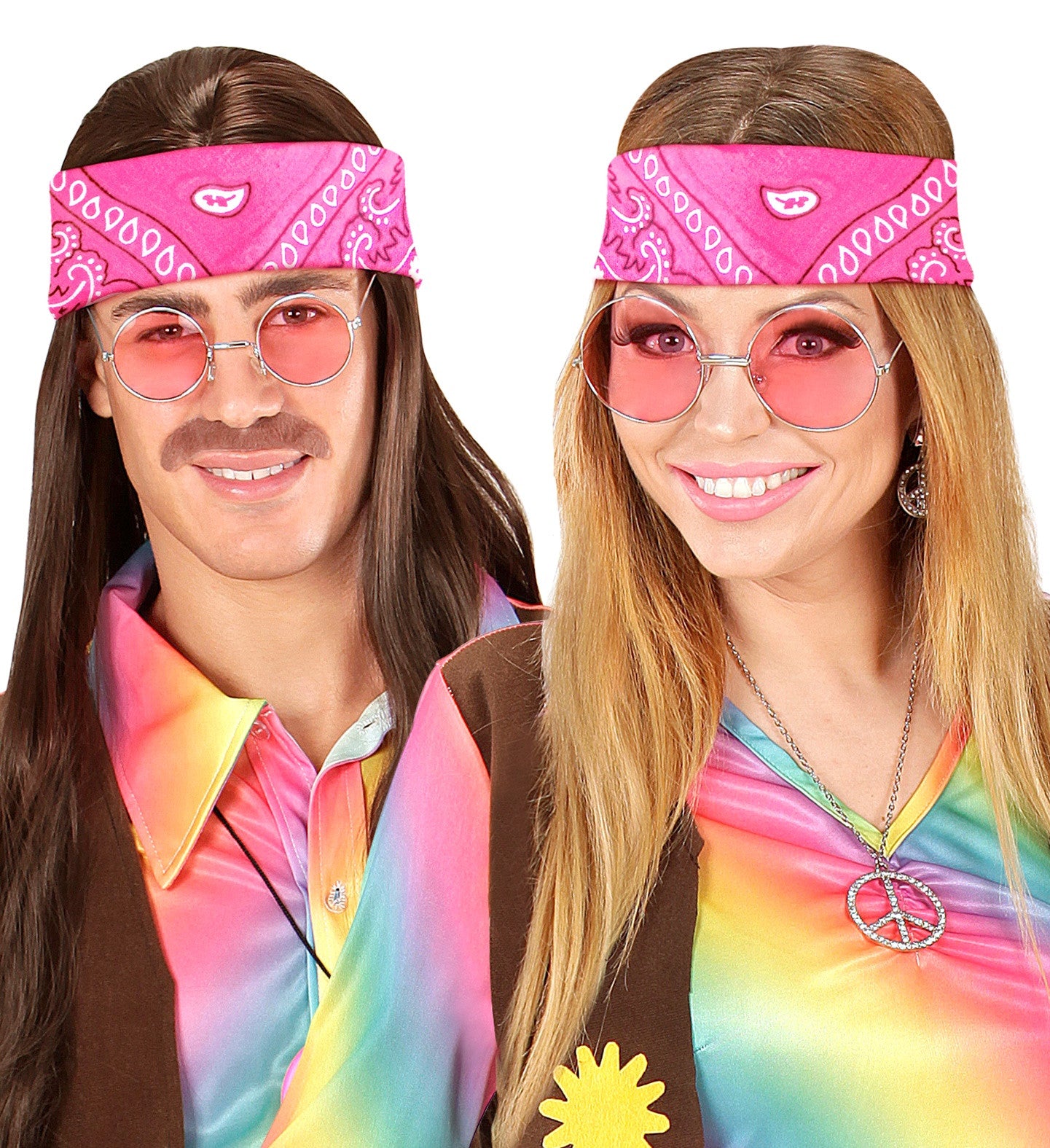 Pañuelo Bandana Rosa para Adulto Accesorios para la Cabeza Widmann