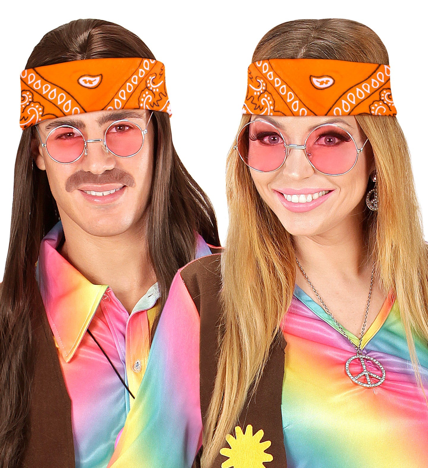 Pañuelo Bandana Naranja para Adulto Accesorios para la Cabeza Widmann