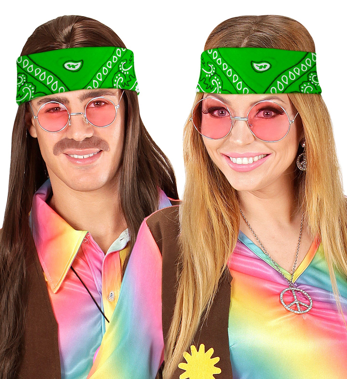Pañuelo Bandana Verde para Adulto Accesorios para la Cabeza Widmann