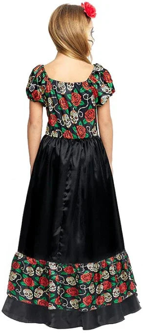 Disfraz de Catrina Siniestra para Niña Catrina Partilandia