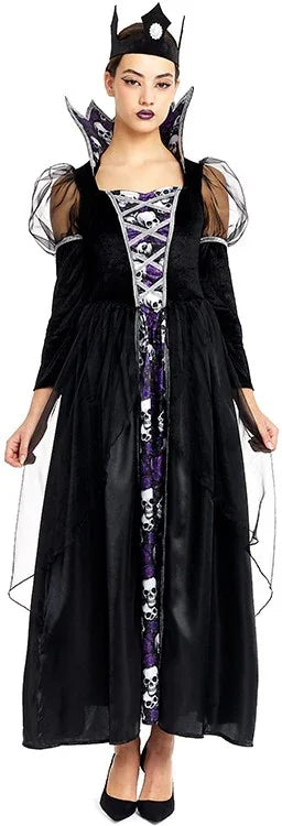 Disfraz de Reina de la Oscuridad para Mujer Reina Malvada Partilandia