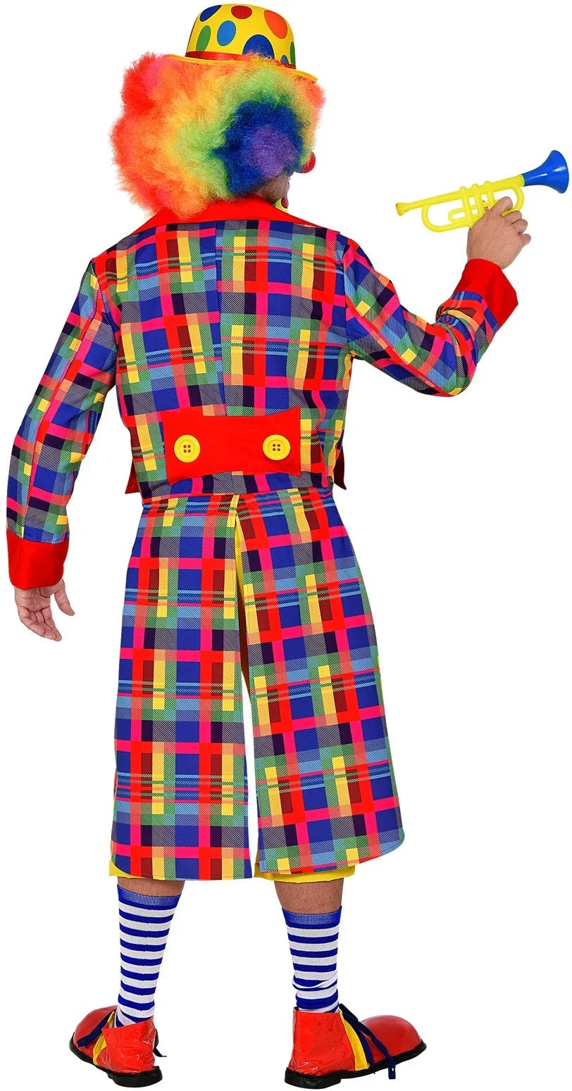 Chaqueta de Payaso de Cuadros para Adulto Payaso Widmann