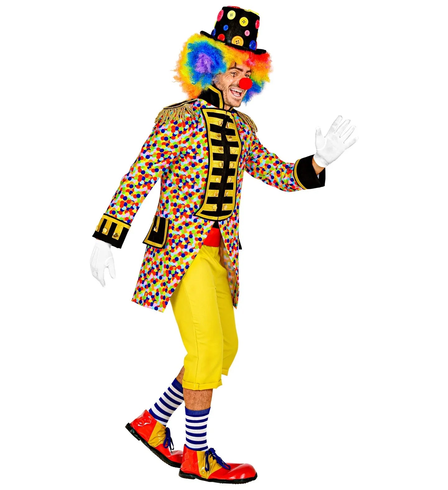 Chaqueta de Lunares de Colores con Pechera Dorada para Hombre Chaquetas, Chalecos y Camisas Widmann