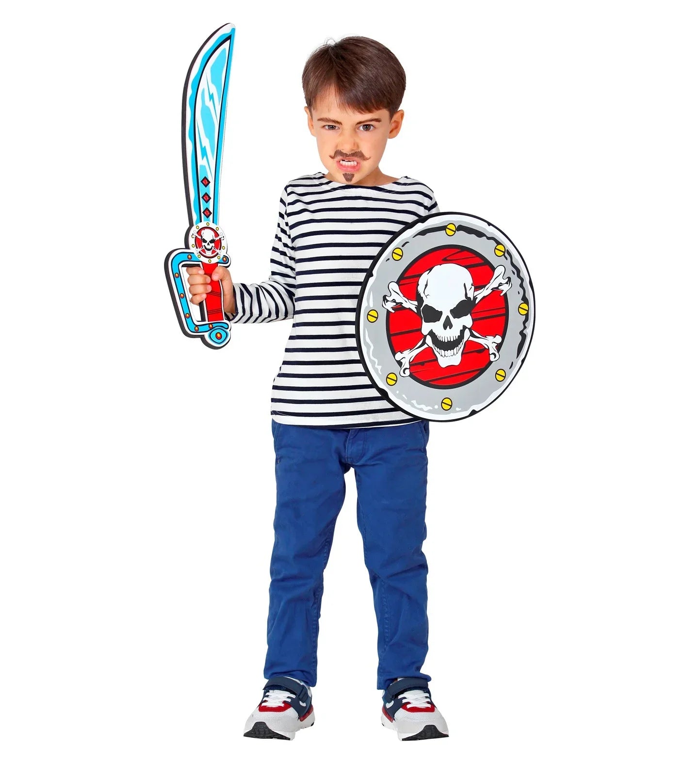 Escudo y Espada Pirata Infantil de Gomaeva Complementos Piratas Widmann