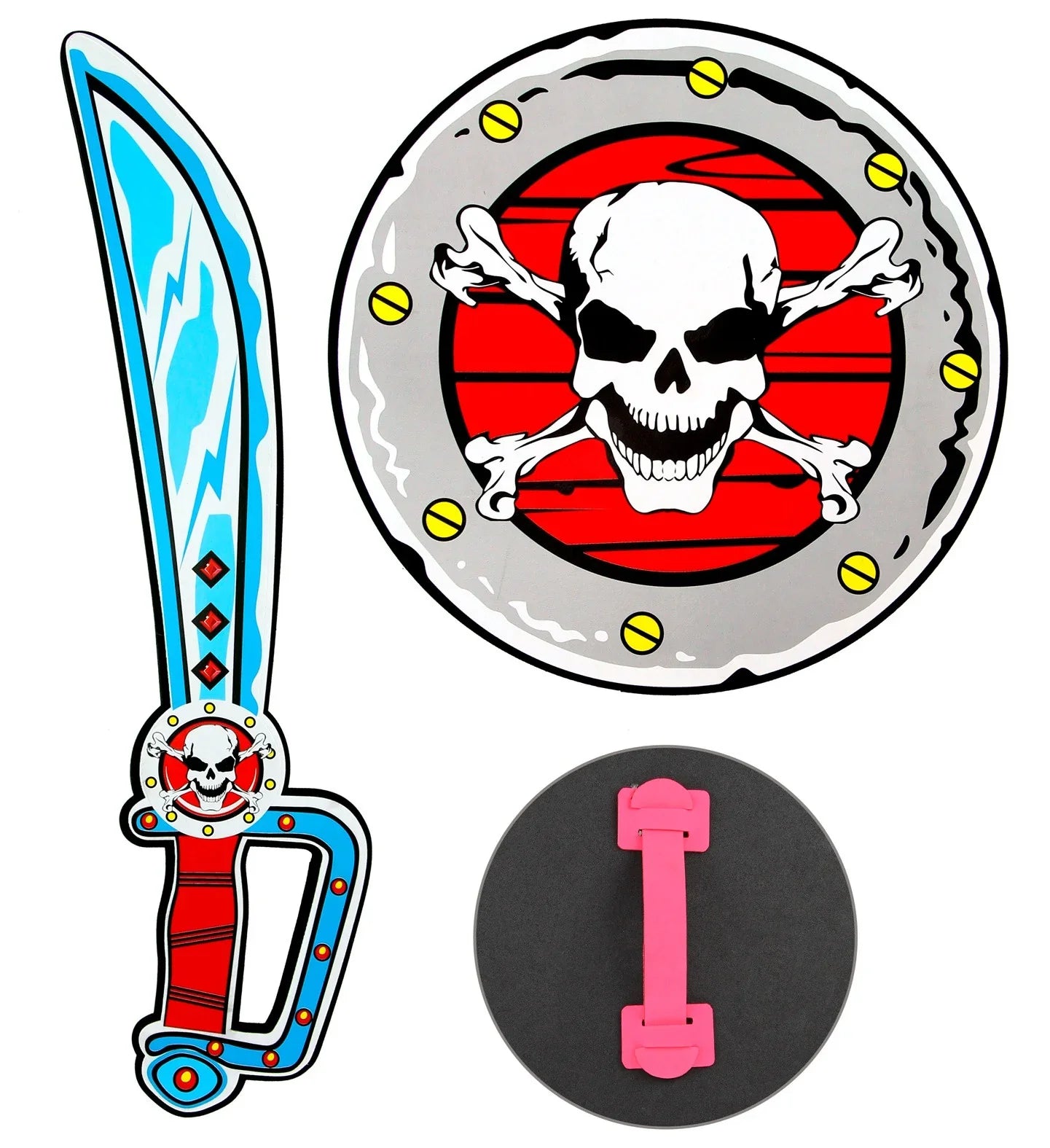 Escudo y Espada Pirata Infantil de Gomaeva Complementos Piratas Widmann