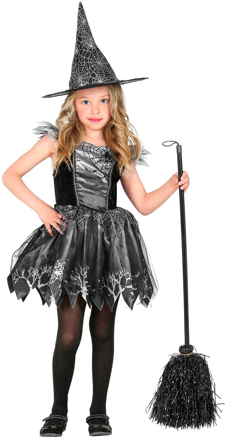 Disfraz de Bruja Negro Estampado Infantil Brujas Widmann