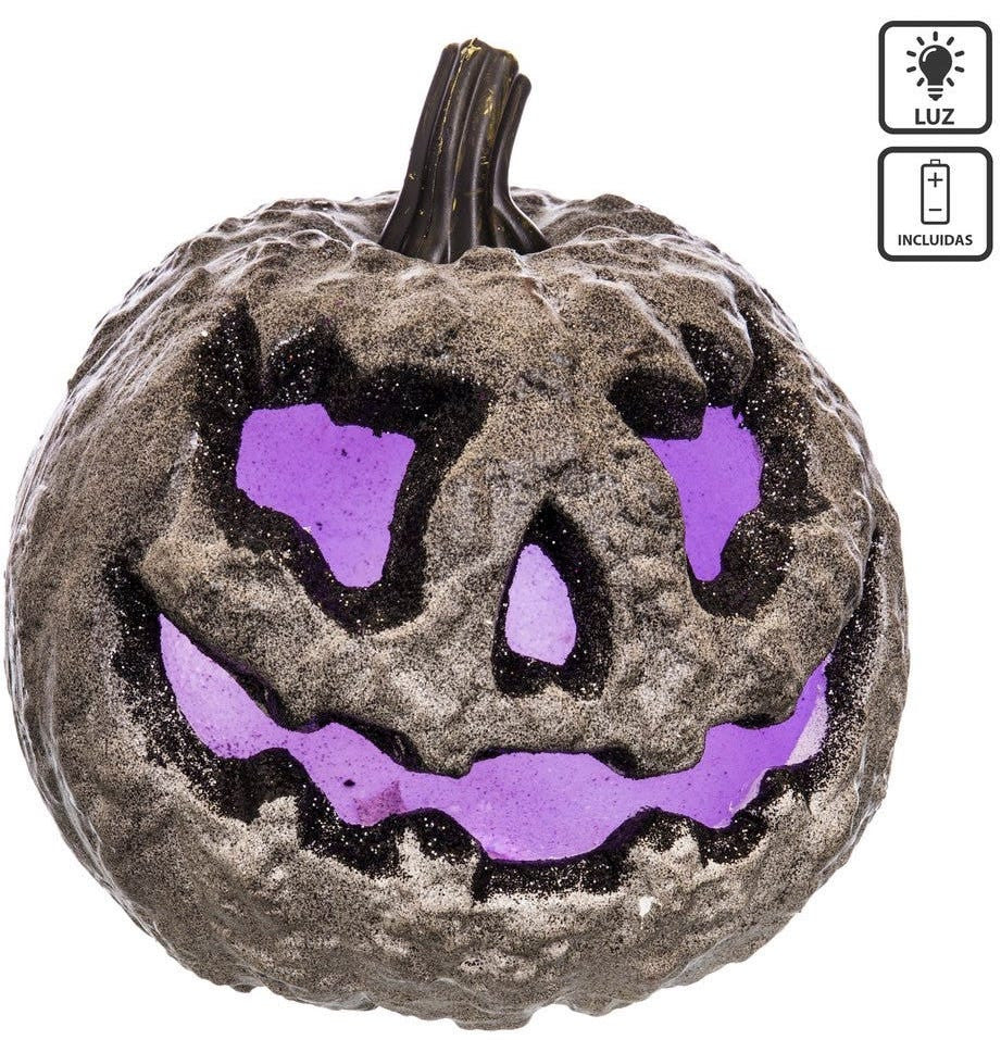 Calabaza Podrida con Luz Decoración Halloween Juinsa