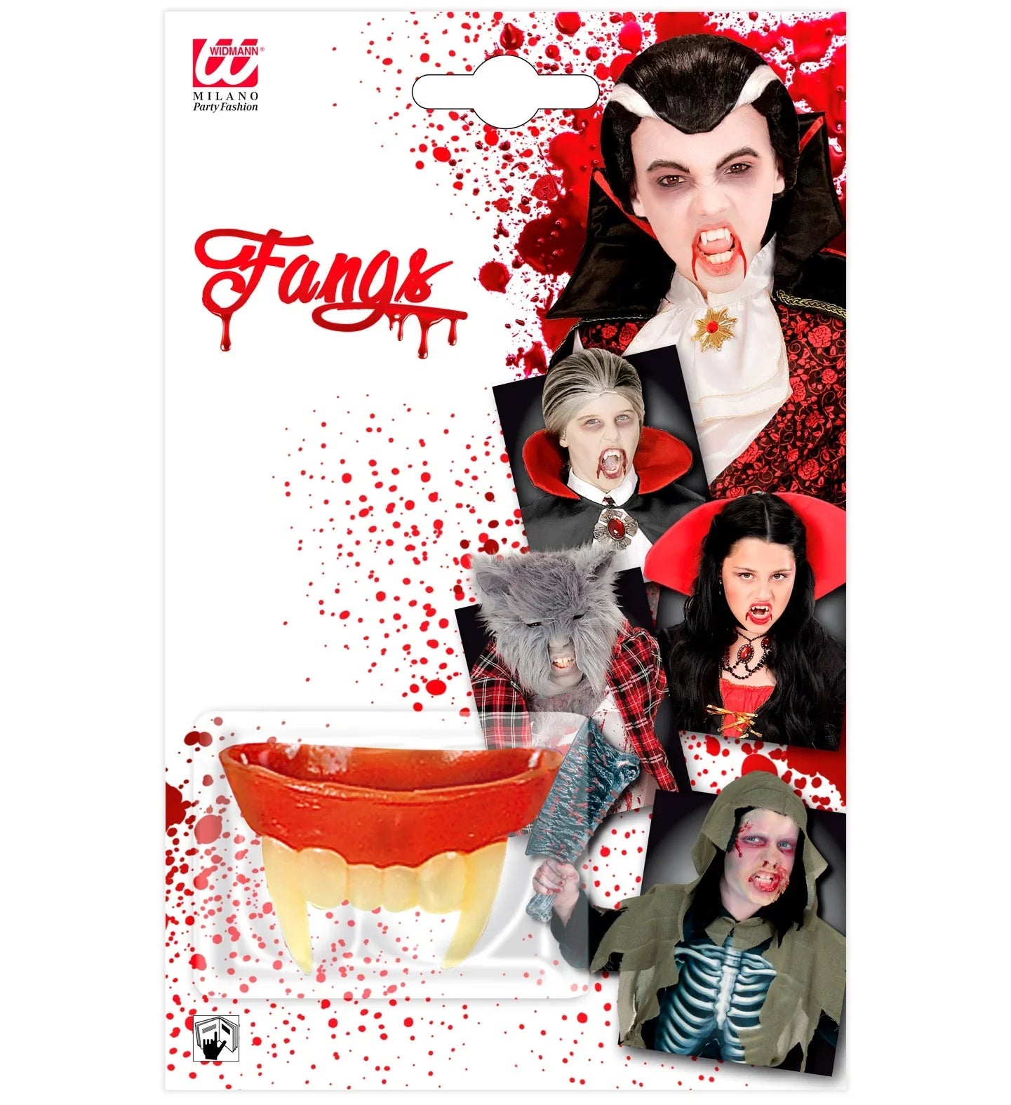 Dentadura de Vampiro para niños COMPLEMENTOS Widmann