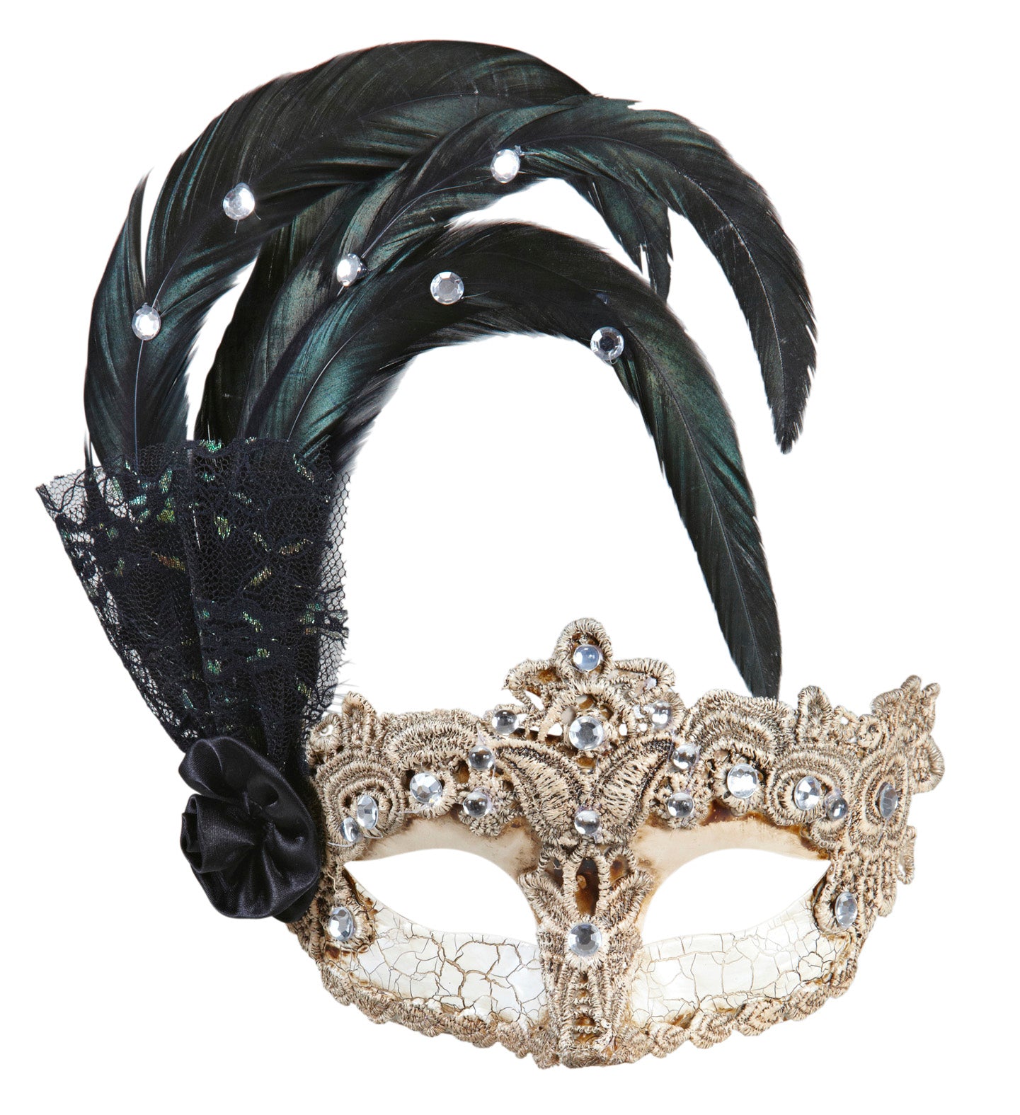 Antifaz Elegante Decorado con Plumas Antifaces Widmann
