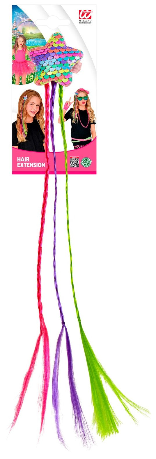 Estrella de Lentejuelas para el Pelo con Trenzas de Colores Accesorios para la Cabeza Widmann