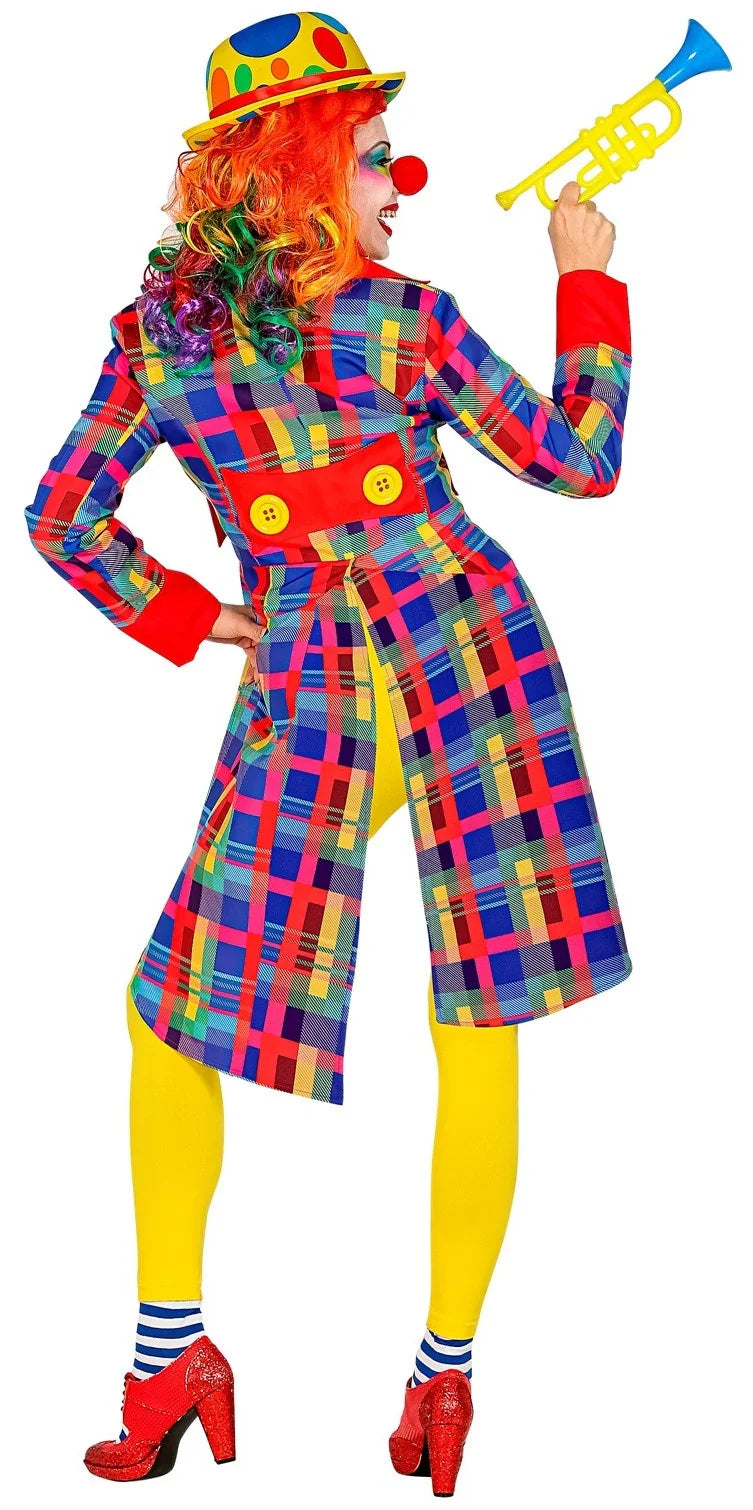 Chaqueta de Payaso de Cuadros para Mujer Payaso Widmann