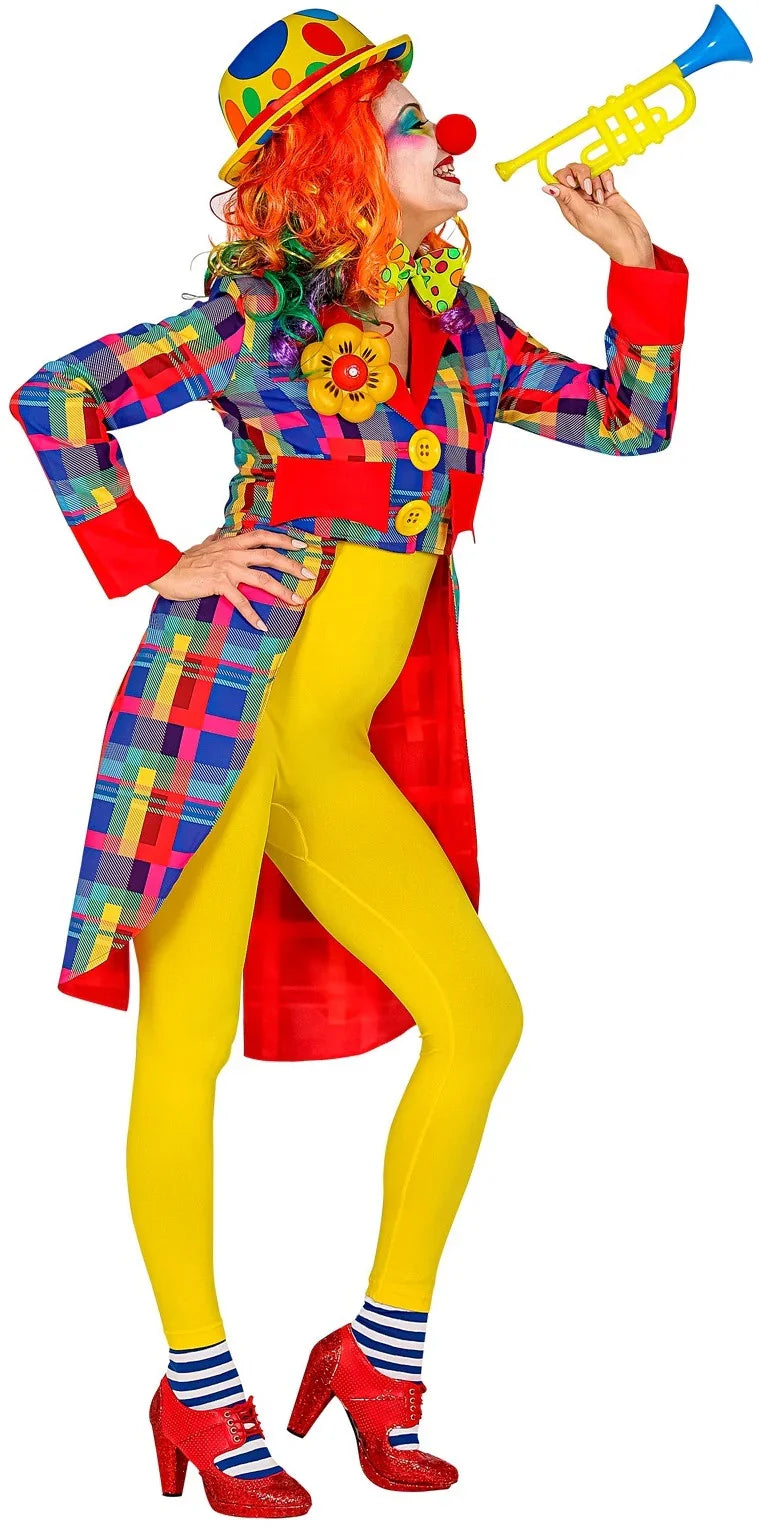 Chaqueta de Payaso de Cuadros para Mujer Payaso Widmann