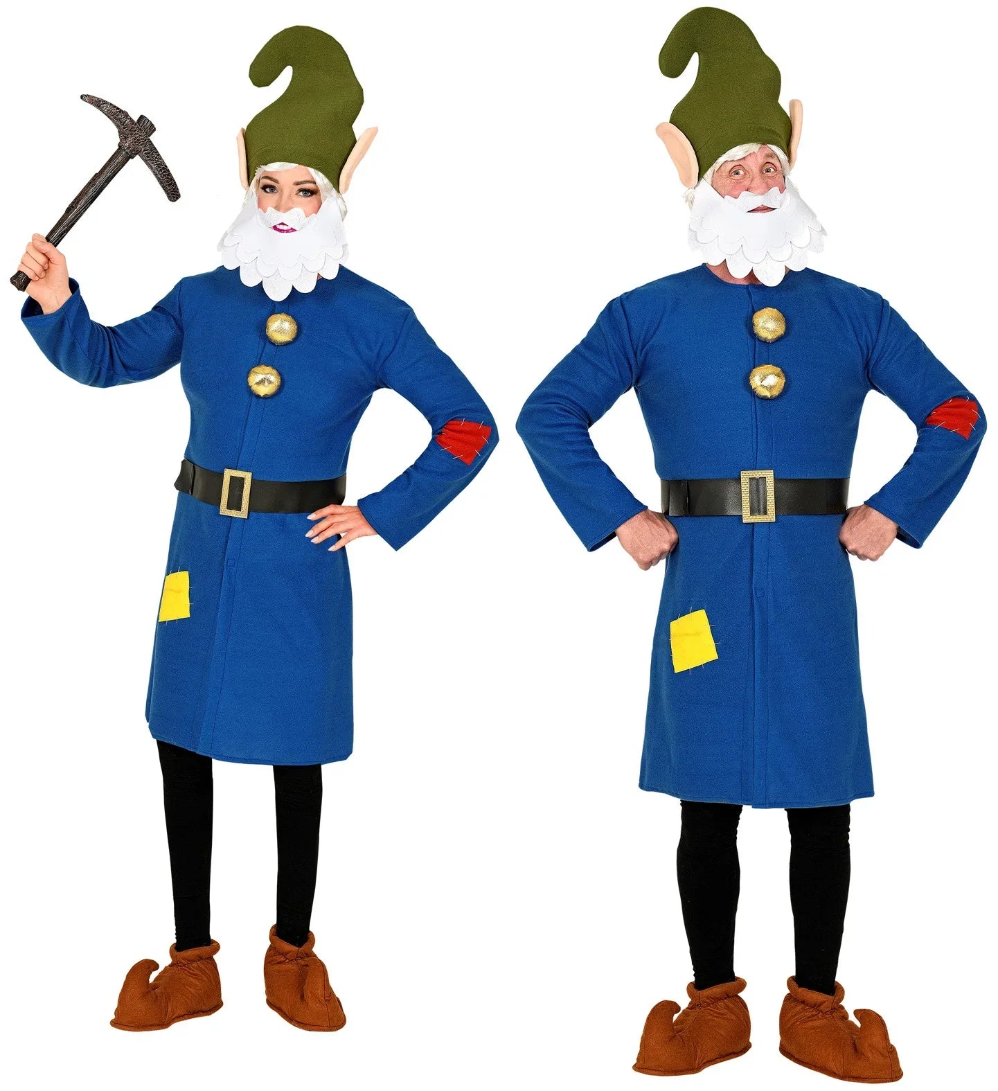 Disfraz de Enanito de Blancanieves Azul para Adulto Enanitos Widmann