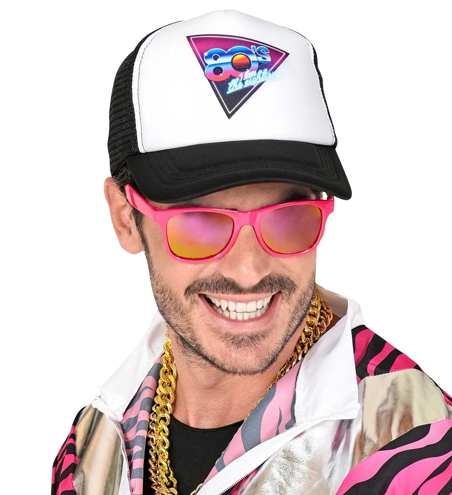 Gorra de Rejilla Años 80 - I love the eighties Complementos Años 60, 70, 80 Widmann