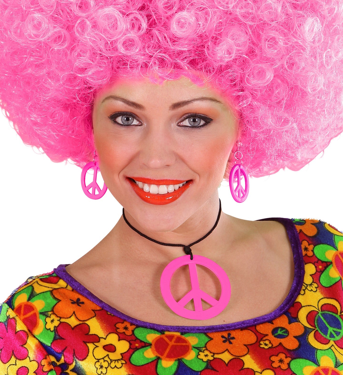 Pendientes y Collar Hippies en Diferentes Colores COMPLEMENTOS Widmann