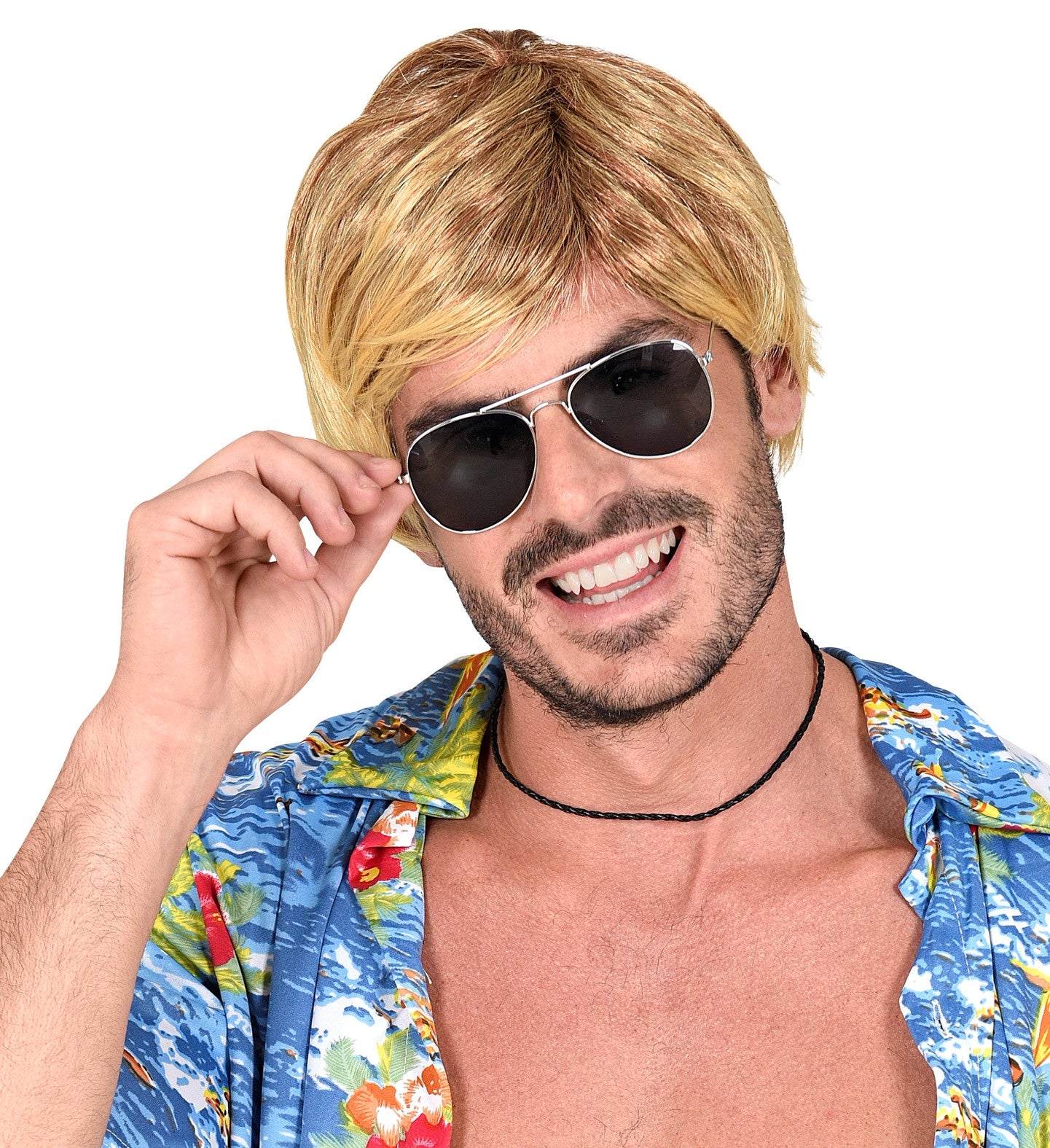 Peluca Rubia Corta Lisa de Estilo Surfero Pelucas Rubias Widmann