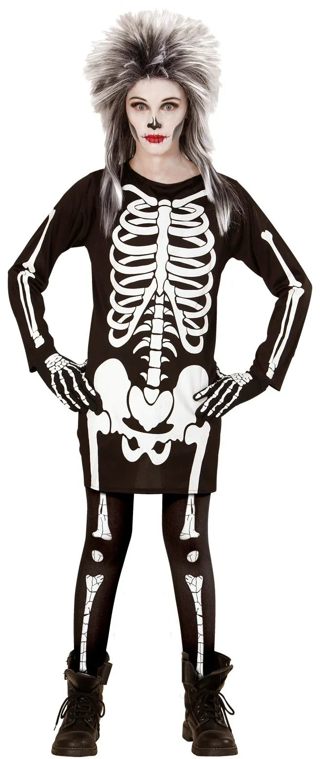 Pantys Negros con Huesos Infantiles Medias y Pantys Widmann