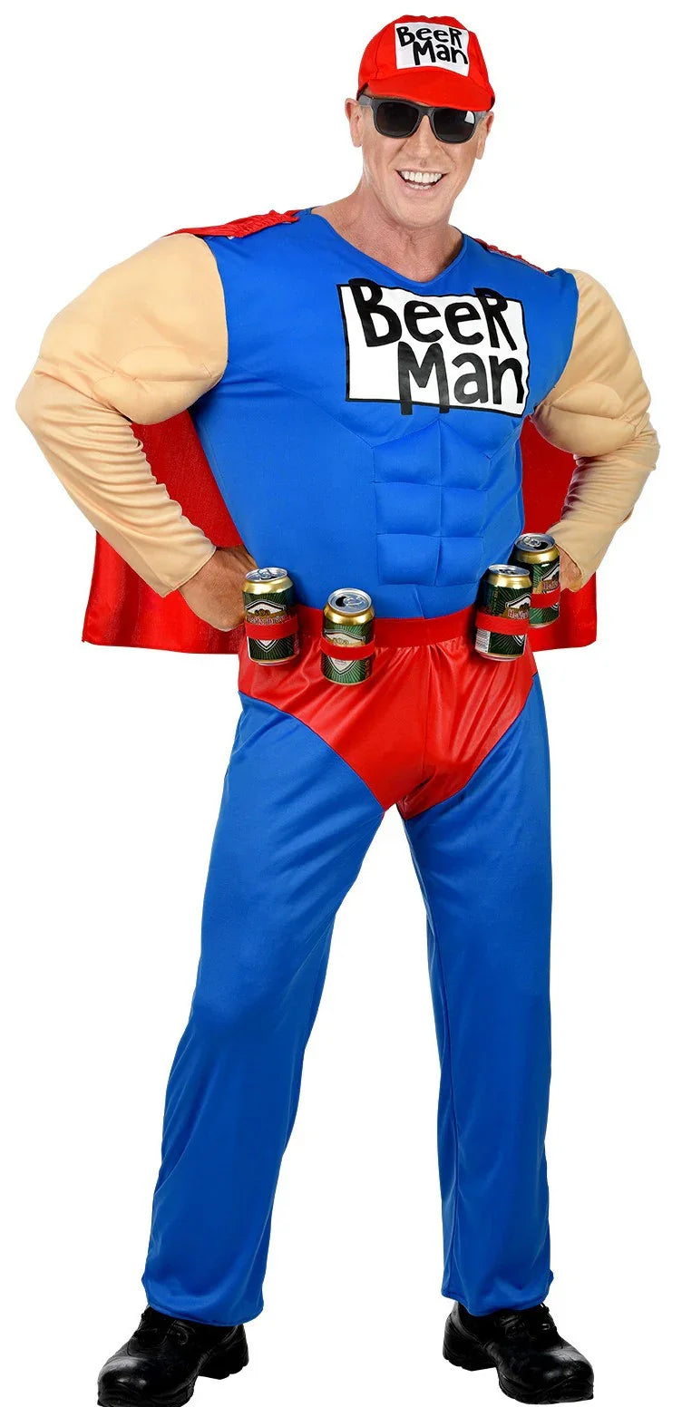 Disfraz de Beerman Musculoso para Hombre Superhéroes Widmann