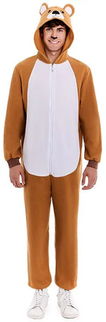 Pijama Mono De Oso Pardo Para Adulto | Unisex Tallas S A L | Disfraz Y Pijama Calentito De Felpa Pijama Mono De Oso Pardo Para Adulto | Unisex Tallas S A L | Disfraz Y Pijama Calentito De Felpa